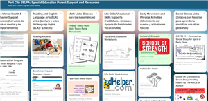image of the parent padlet